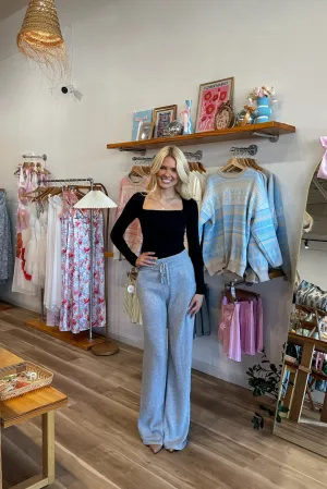 Nora Knit Sweatpants in Gray