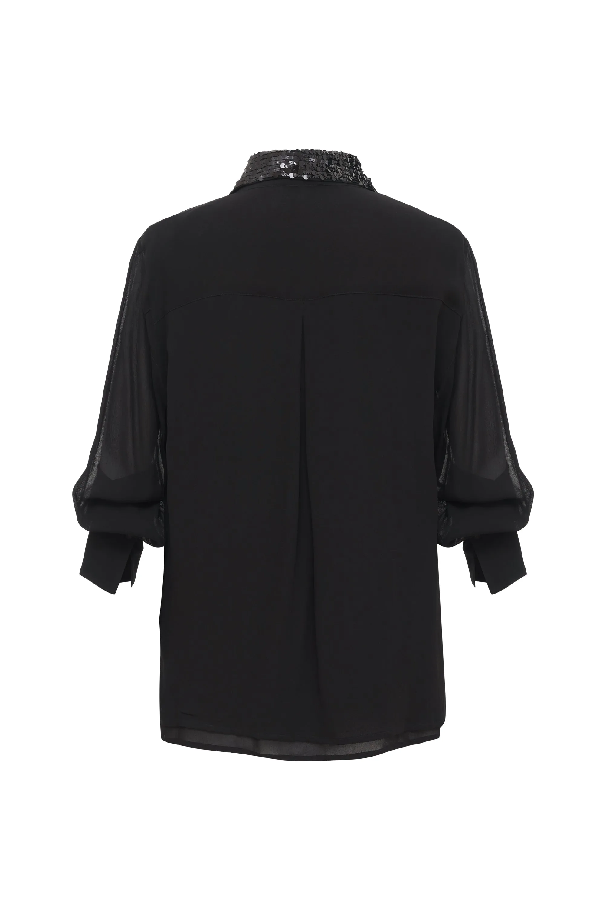 Now 60% OFF -Lexi Sequin Collar Shirt