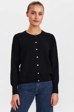NUBIACIA CARDIGAN - CAVIAR