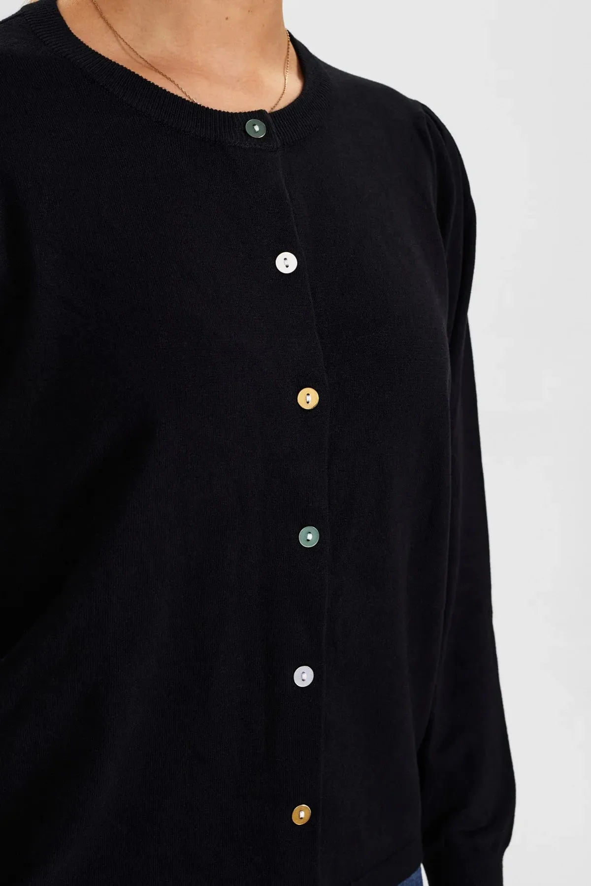 NUBIACIA CARDIGAN - CAVIAR