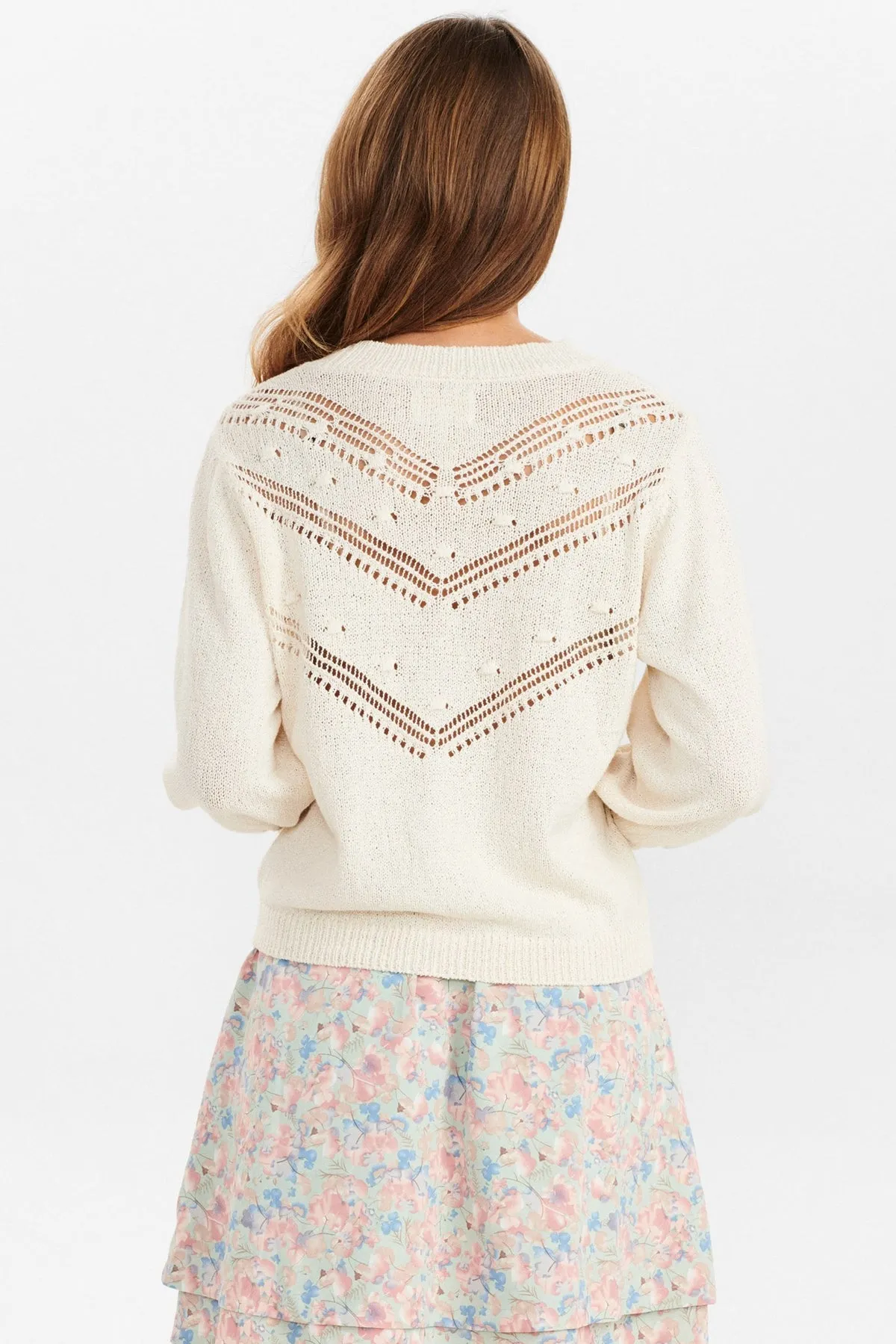 Numph Alma Cardigan in Pristine