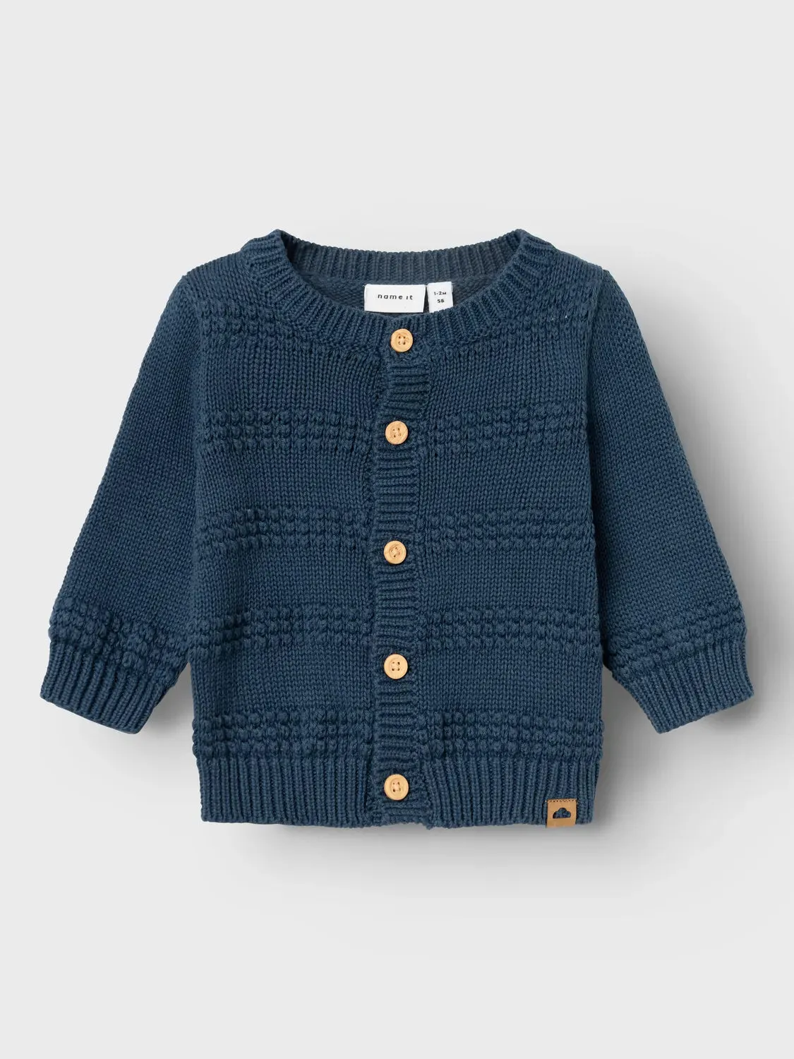 Organic Cotton Cardigan - Navy