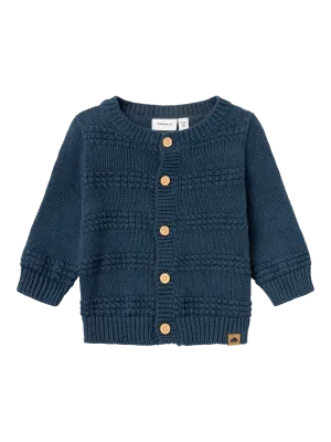 Organic Cotton Cardigan - Navy