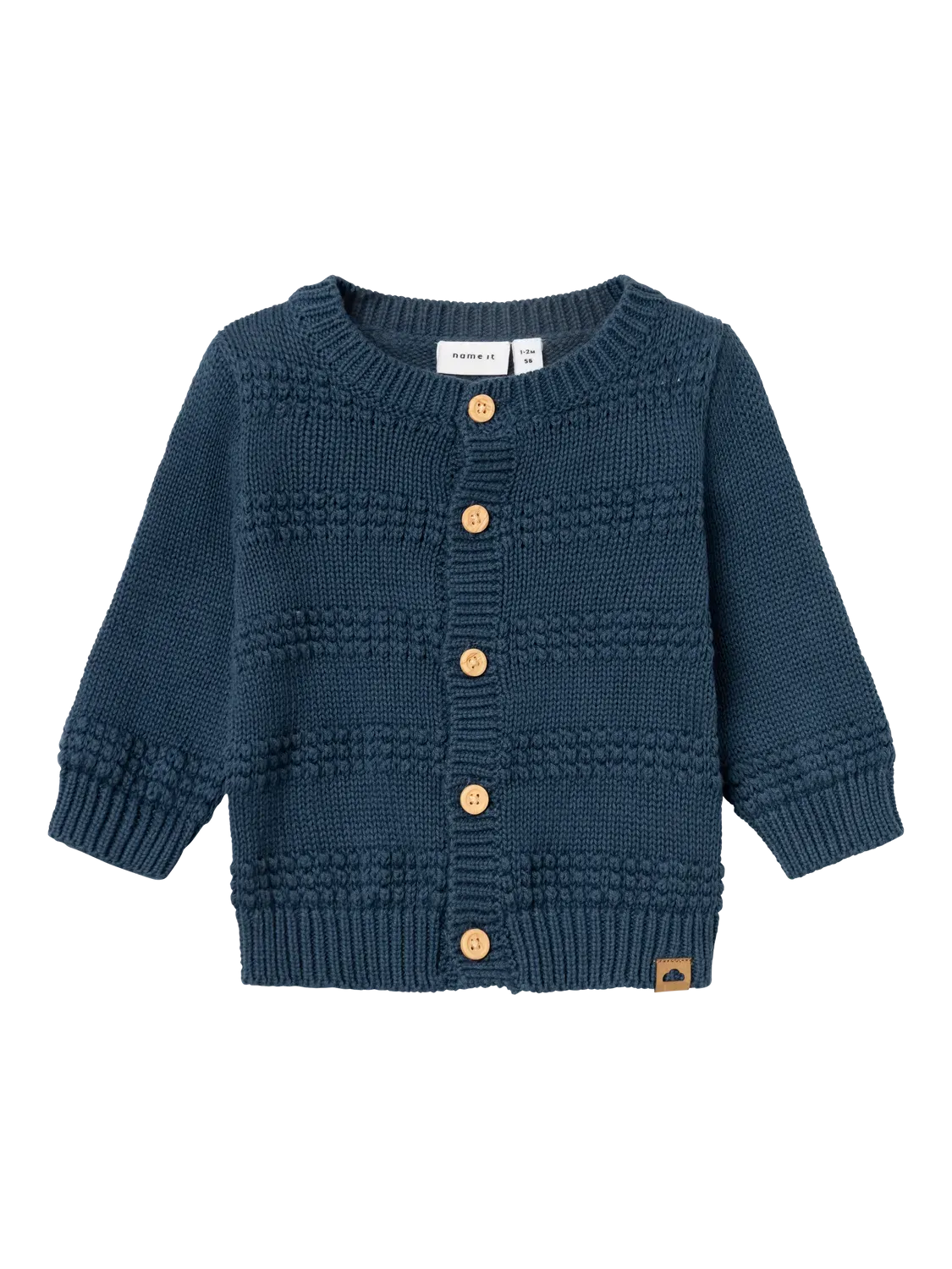 Organic Cotton Cardigan - Navy
