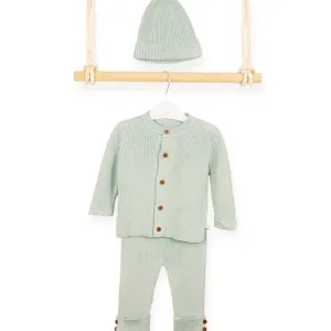 Organic Cotton Knit Set - Pistachio