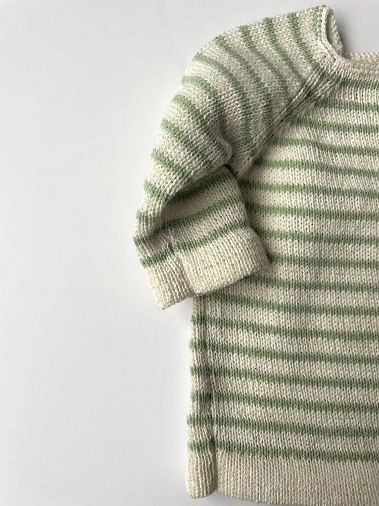 Organic Cotton Striped Cardigan