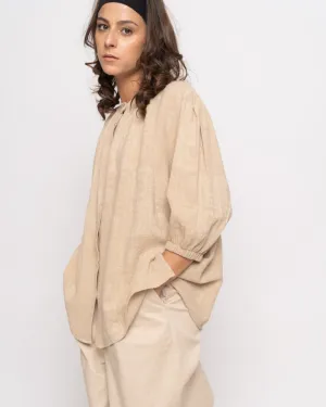Organic Faded Tile Button-Up Shirt