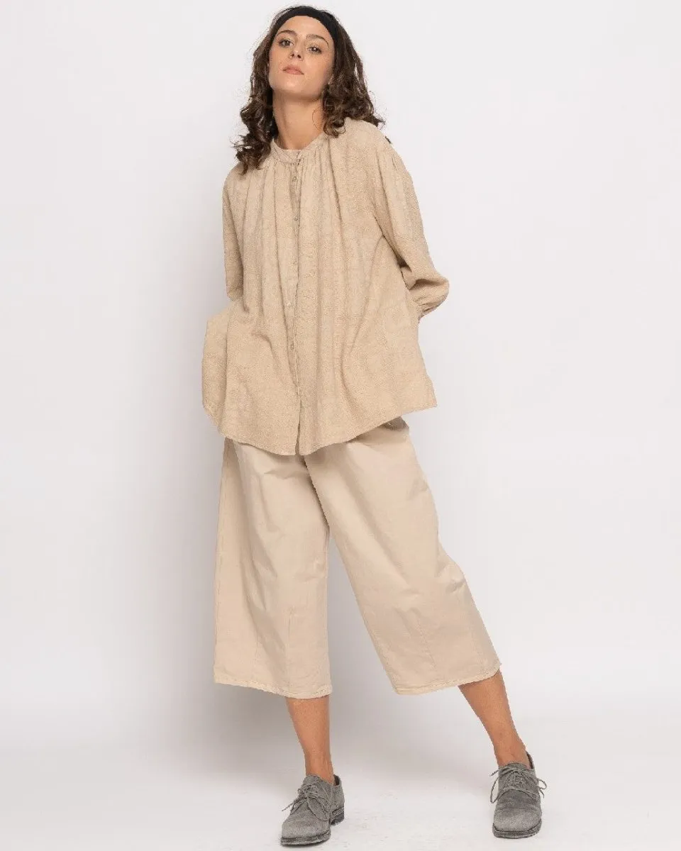 Organic Faded Tile Button-Up Shirt
