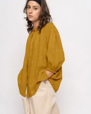 Organic Faded Tile Button-Up Shirt