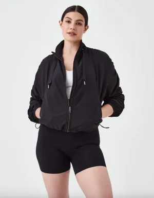 Organza Windbreaker-Black