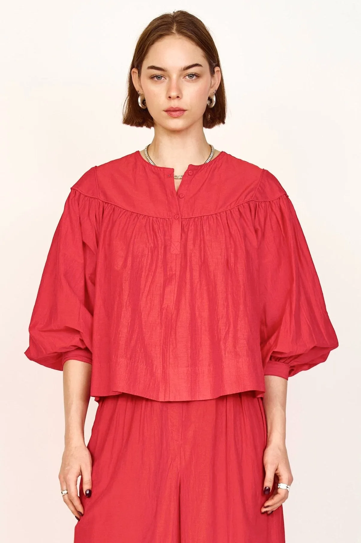 Oslo Blouse in Red