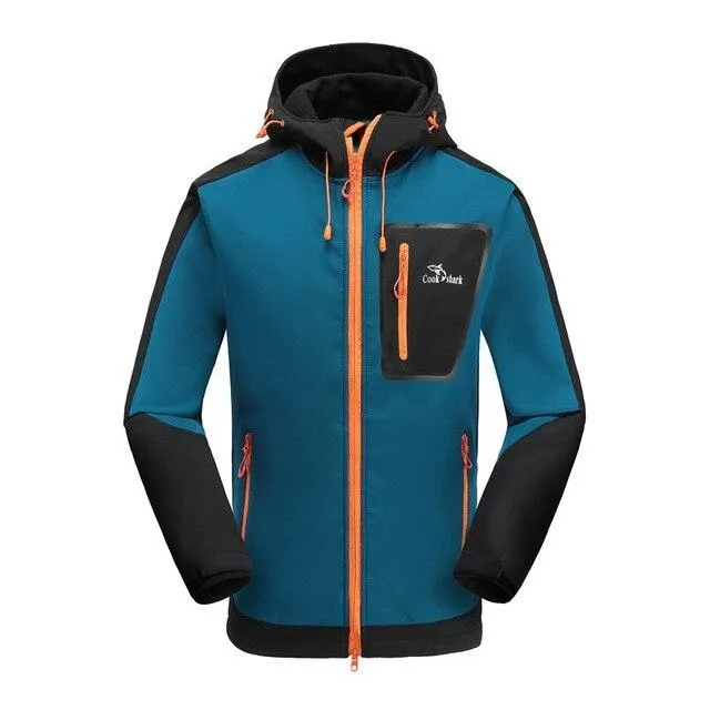 Outdoor jacket men's velvet padded windbreaker men's fashion jacket