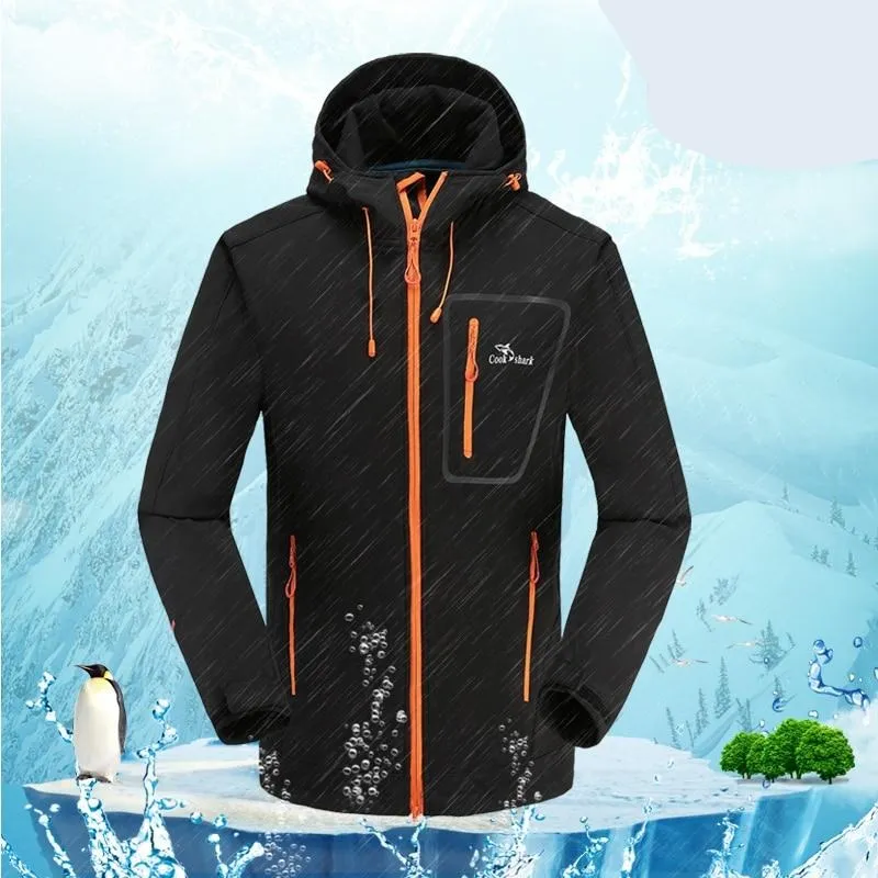 Outdoor jacket men's velvet padded windbreaker men's fashion jacket