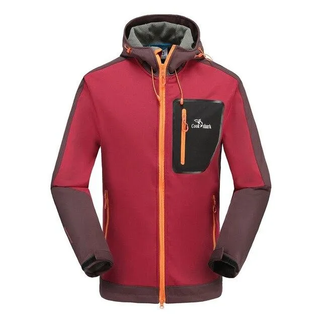 Outdoor jacket men's velvet padded windbreaker men's fashion jacket