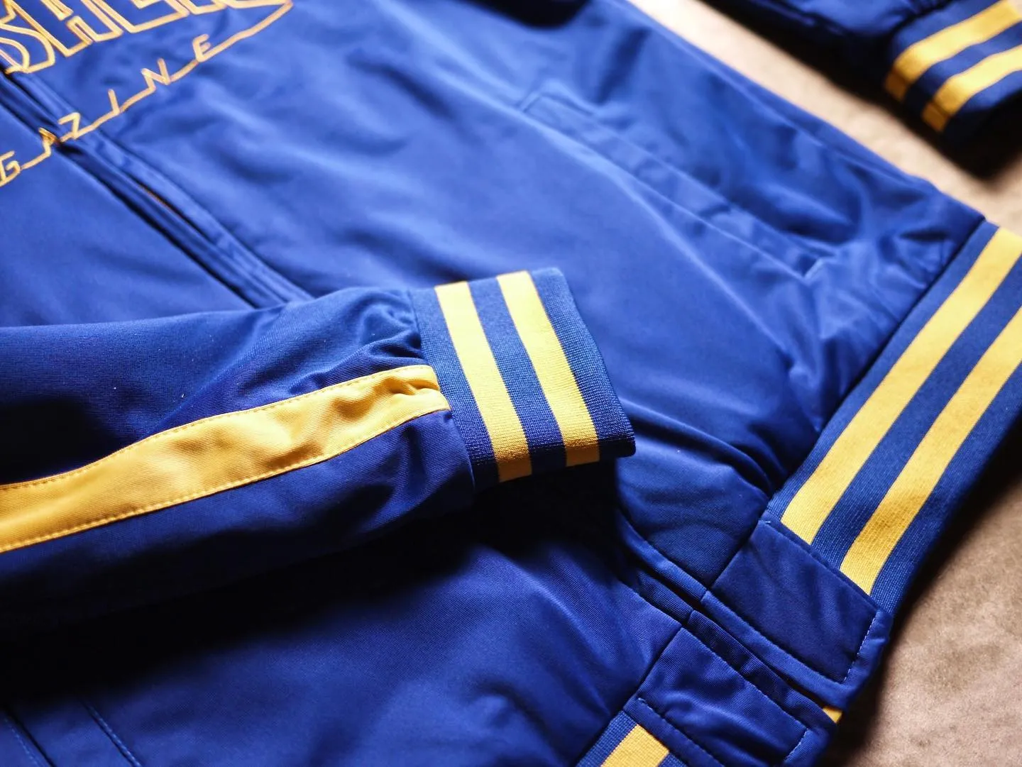 Outline Flame Track Jacket (Navy)