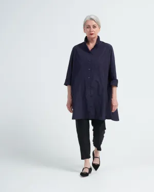 oversize bluse - blackberry