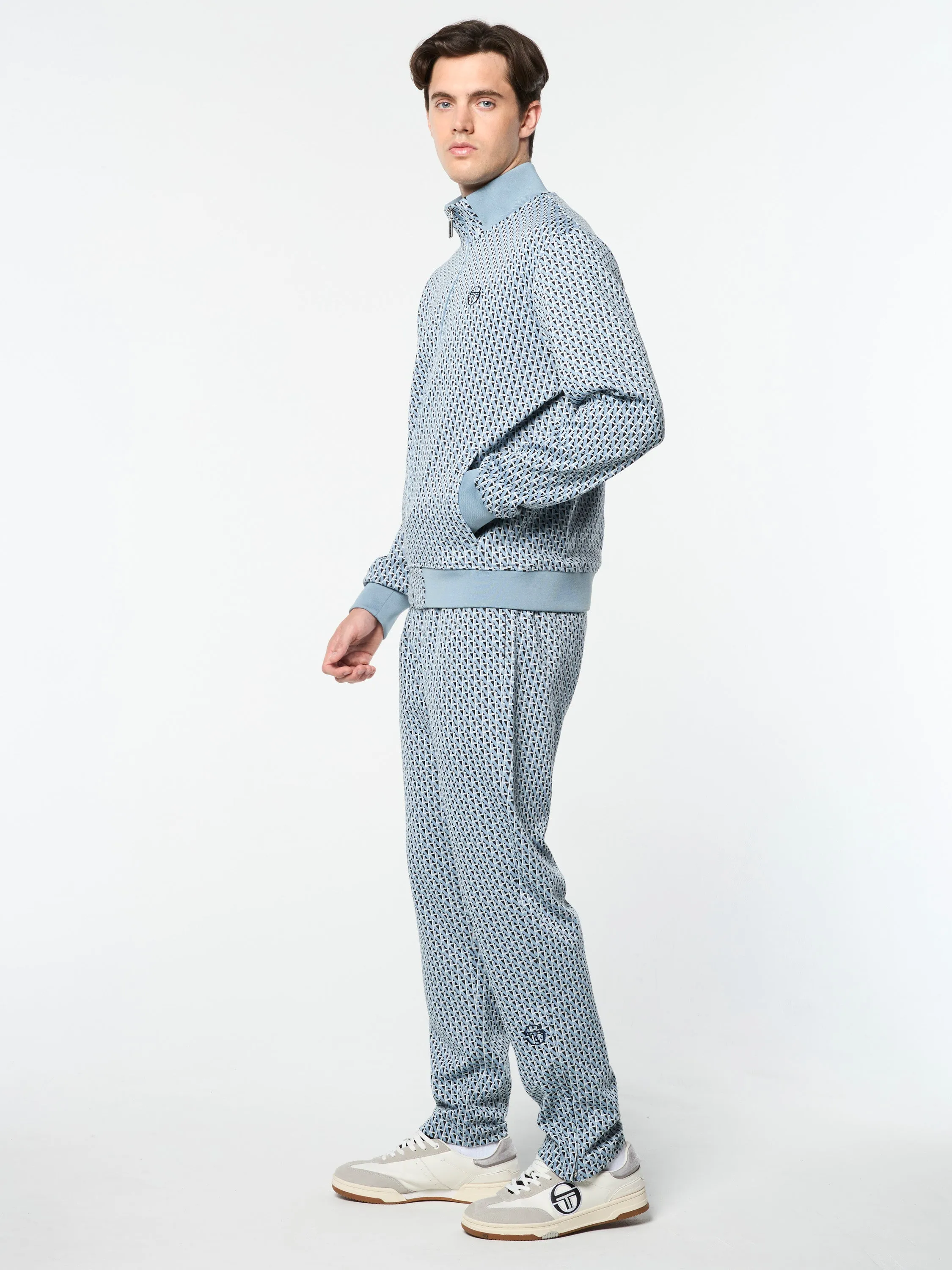 Paolo Knit Track Pant- Faded Denim