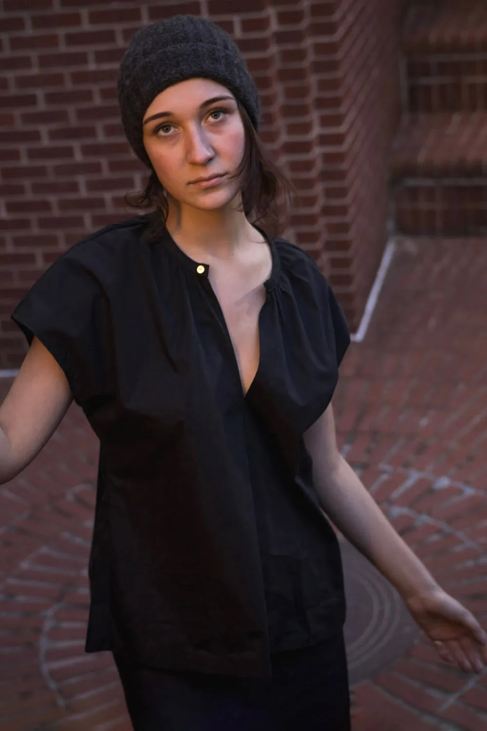 Patti Cotton Blouse In Black