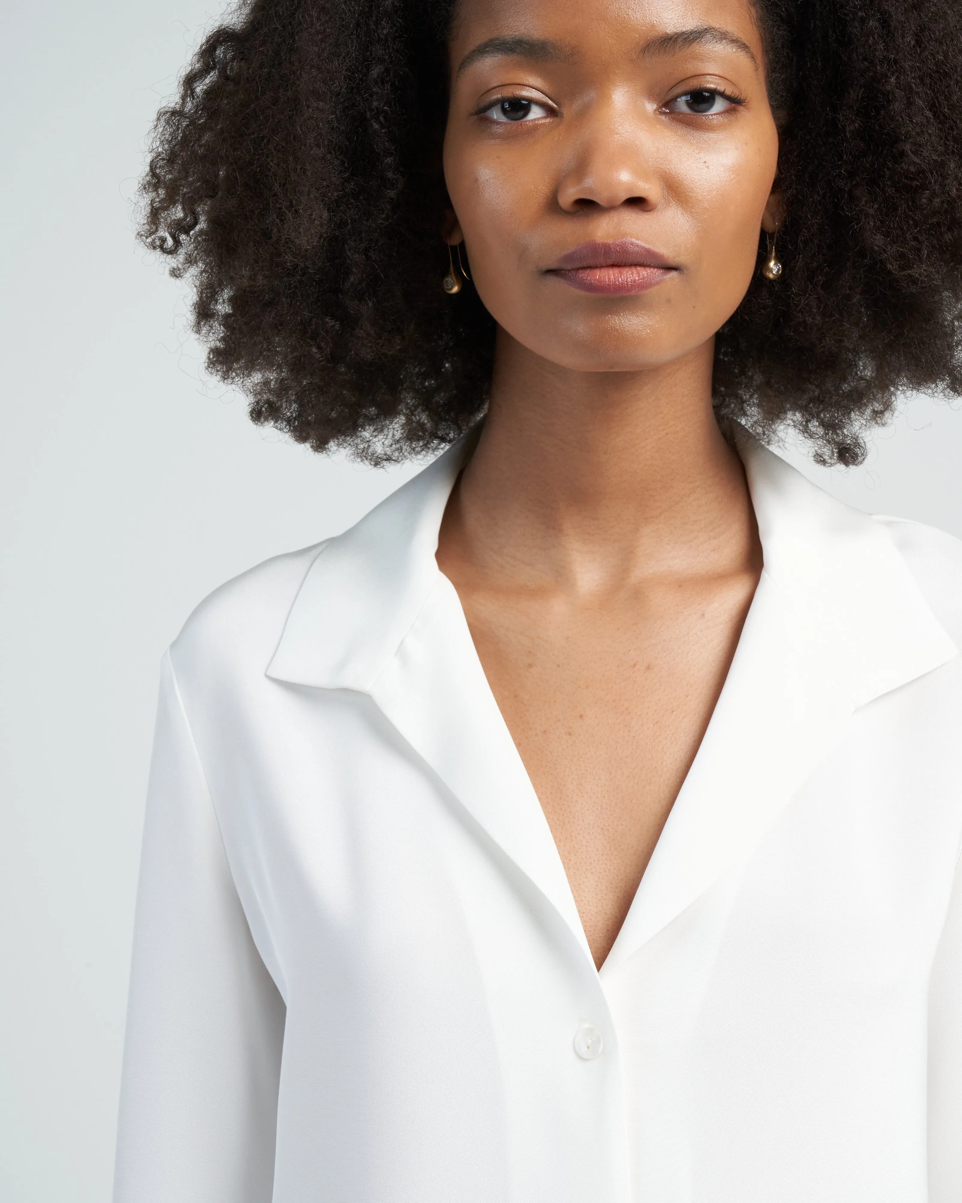 pert blouse - white