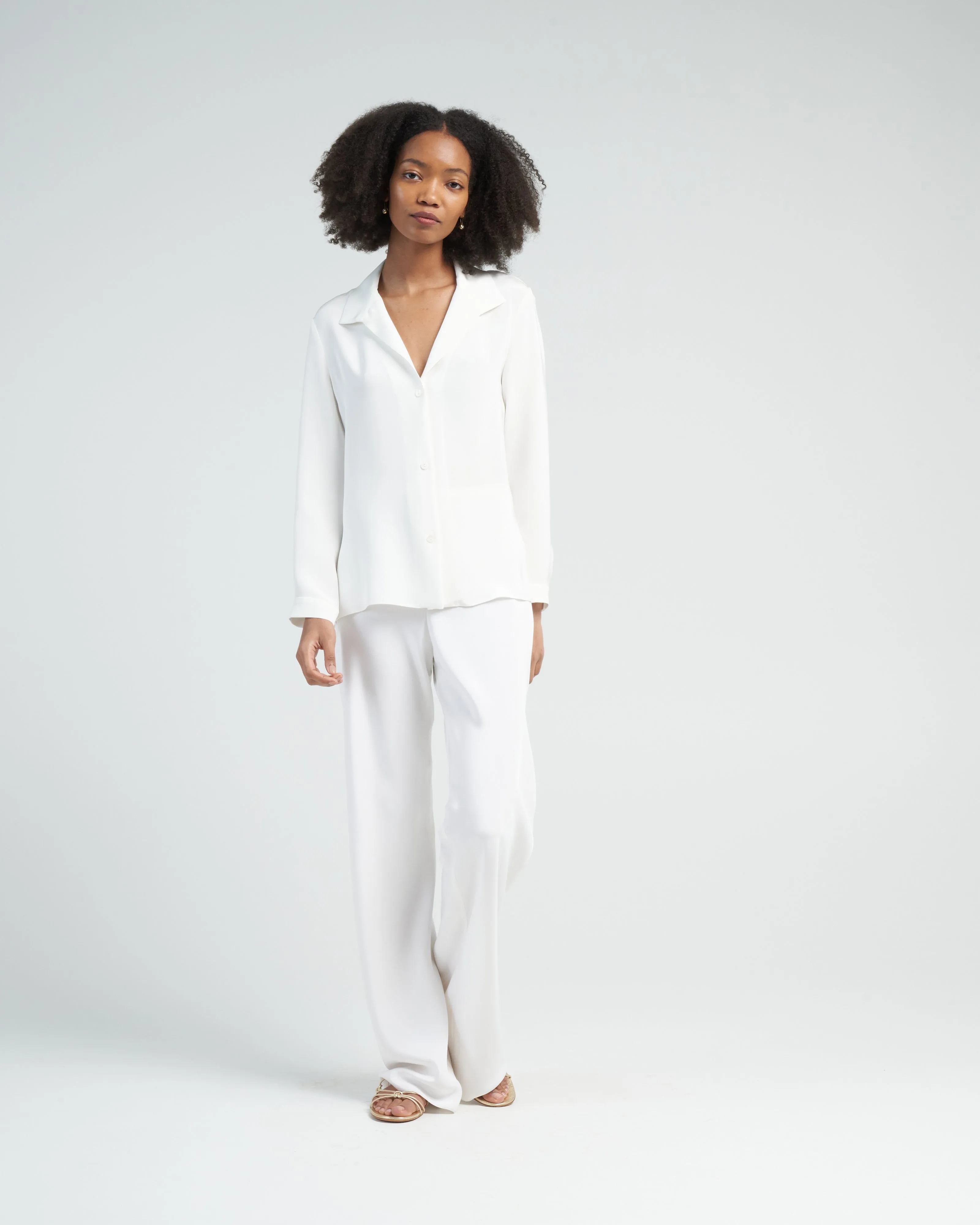 pert blouse - white