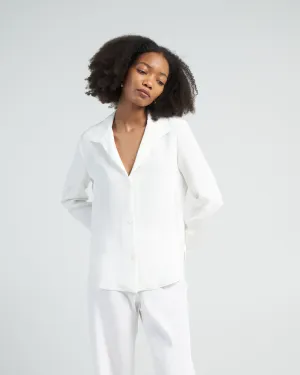 pert blouse - white