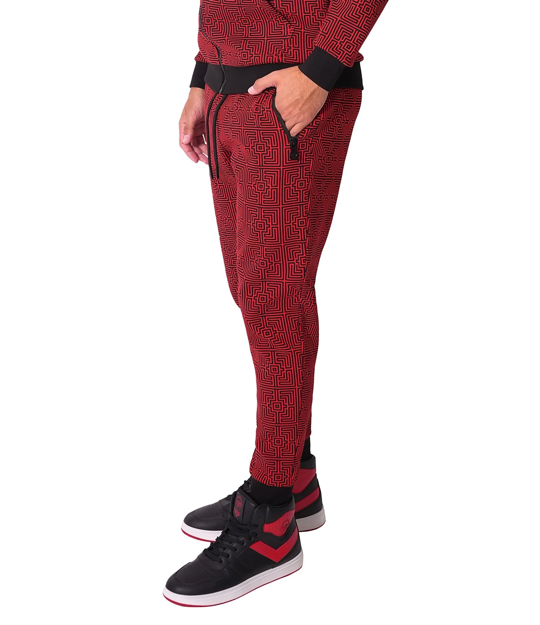 PERTH ABSTRACT RED JOGGER