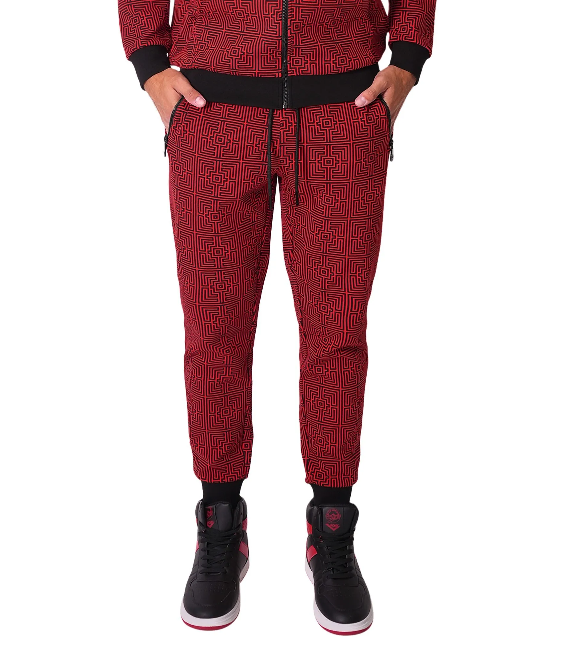 PERTH ABSTRACT RED JOGGER