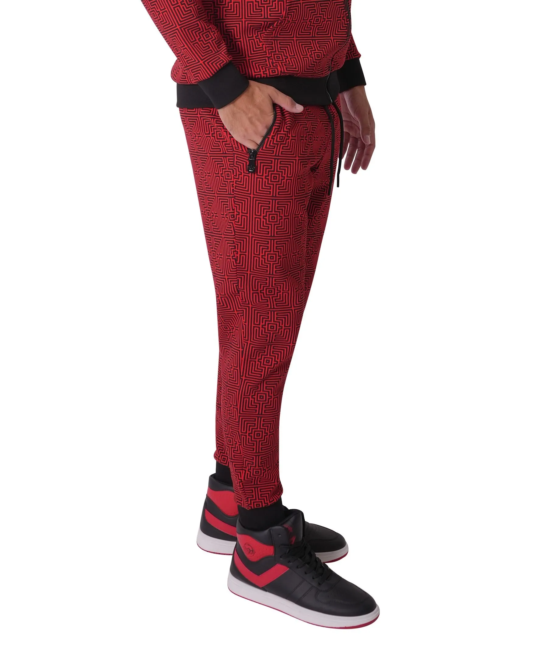 PERTH ABSTRACT RED JOGGER