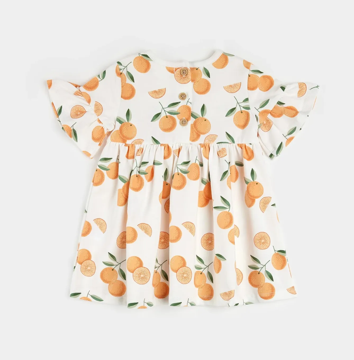 Petit Lem Oranges Print Dress Set