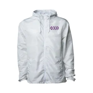 Phi Chi Theta Windbreaker Jacket - Letters
