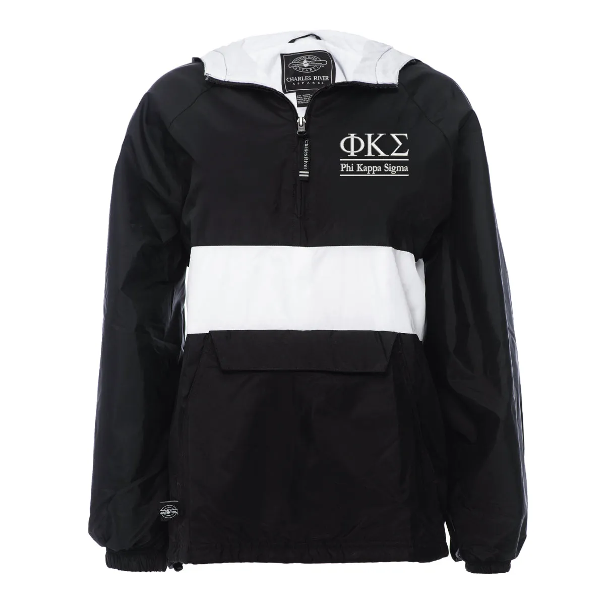 Phi Kappa Sigma Rugby Striped Lined Windbreaker