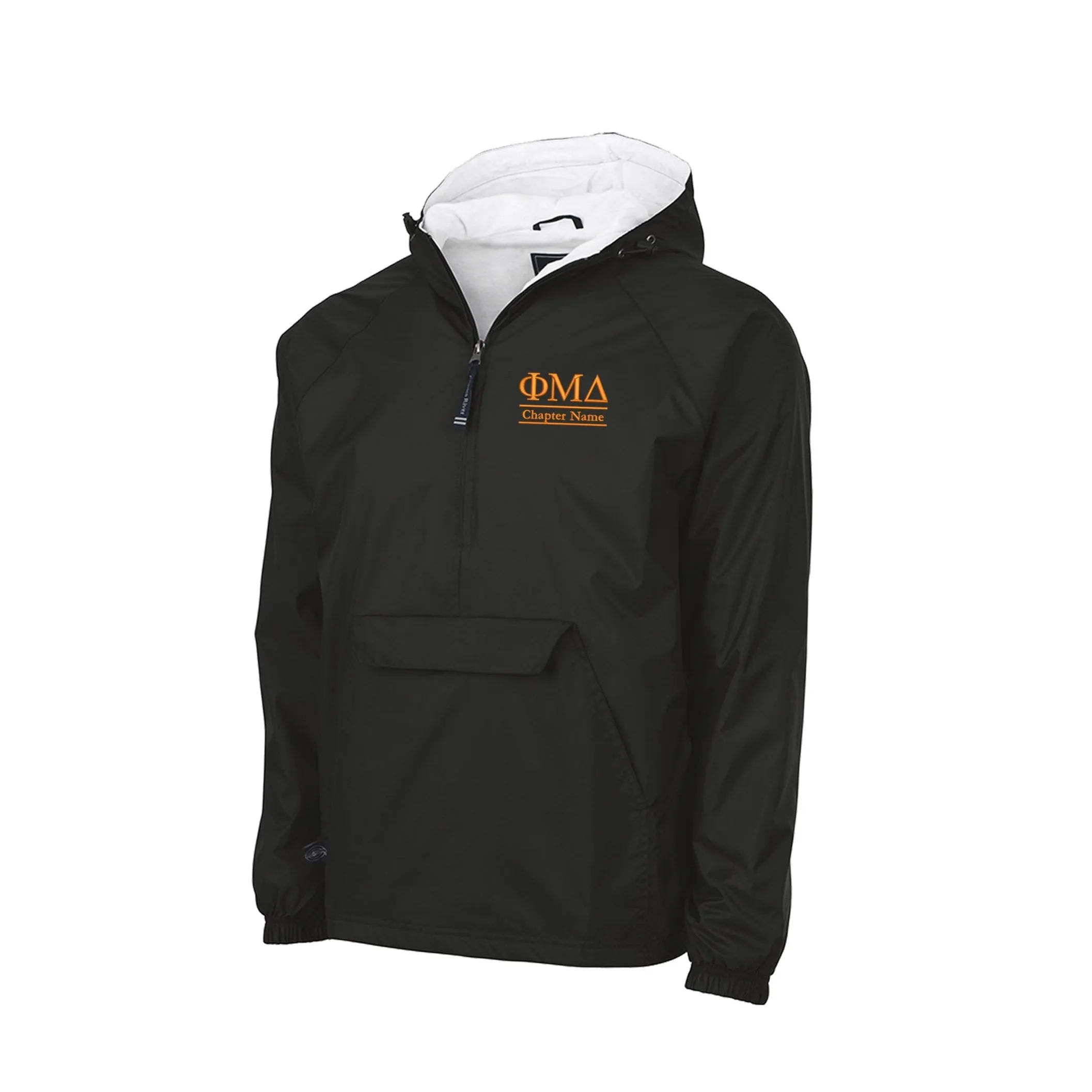 Phi Mu Delta Flannel Lined Windbreaker - Chapter Name