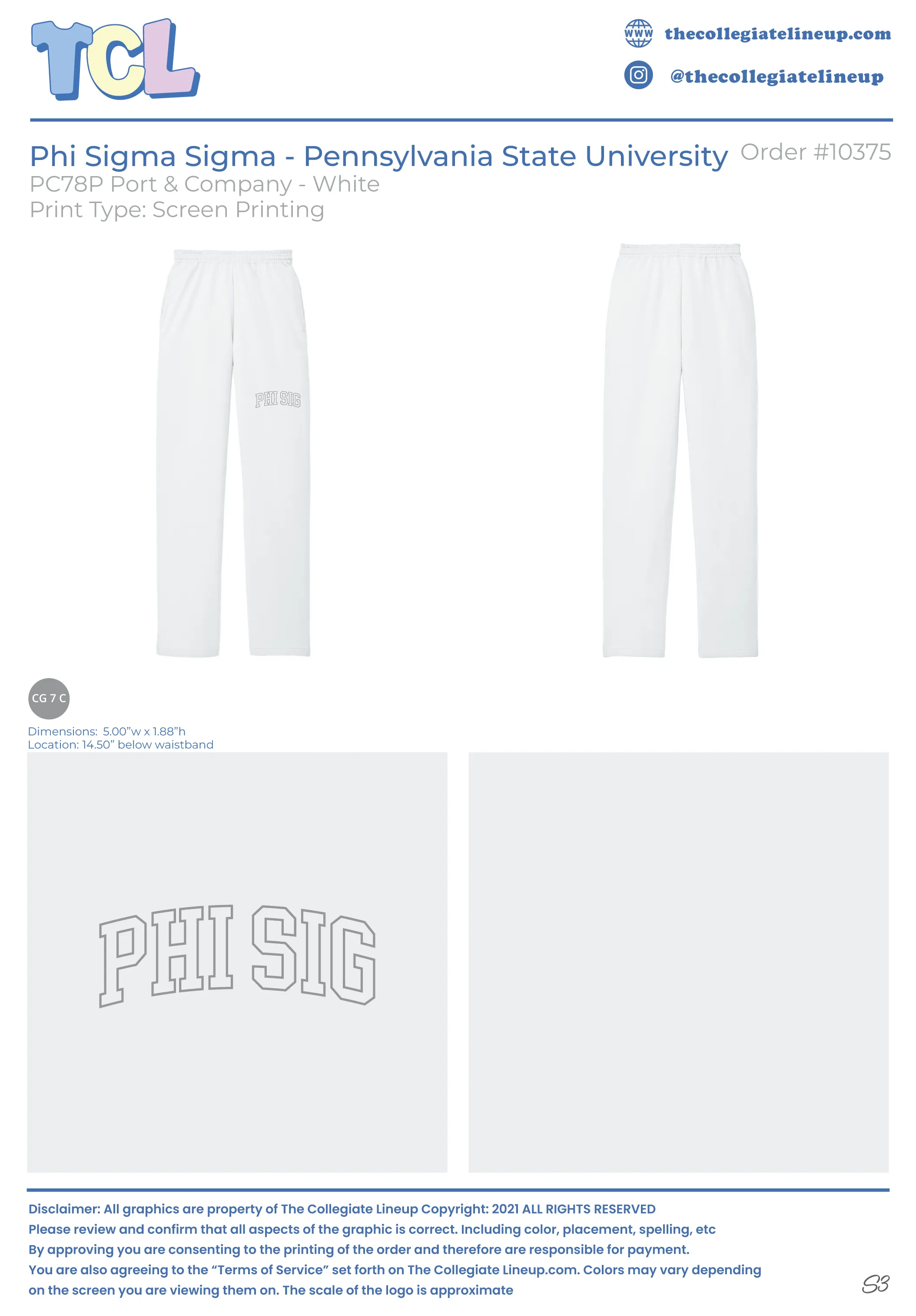 Phi Sigma Sigma Pennsylvania State University #10375