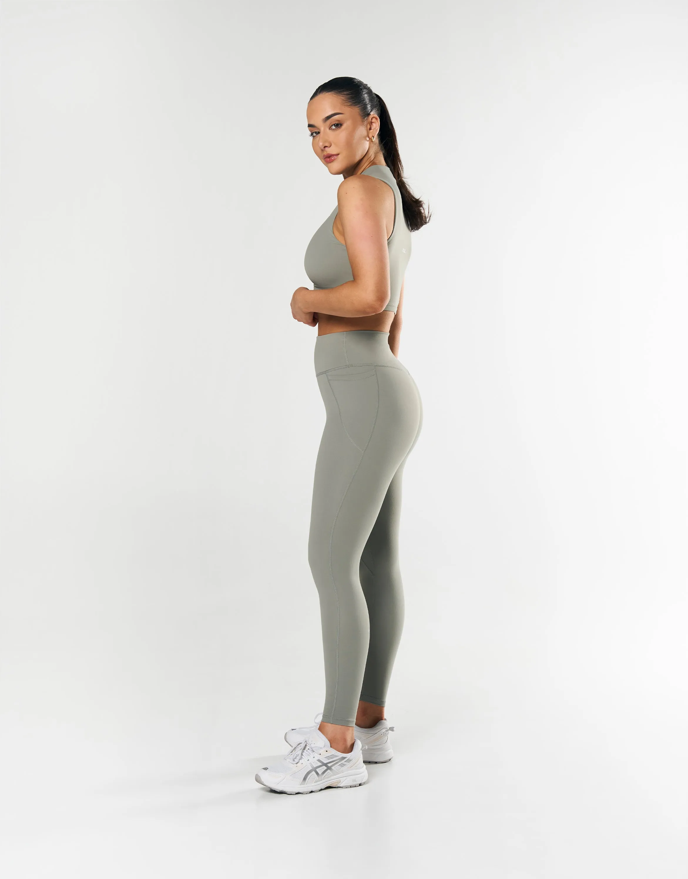 Phone Pocket Full Length Tights NANDEX ™ - Sage