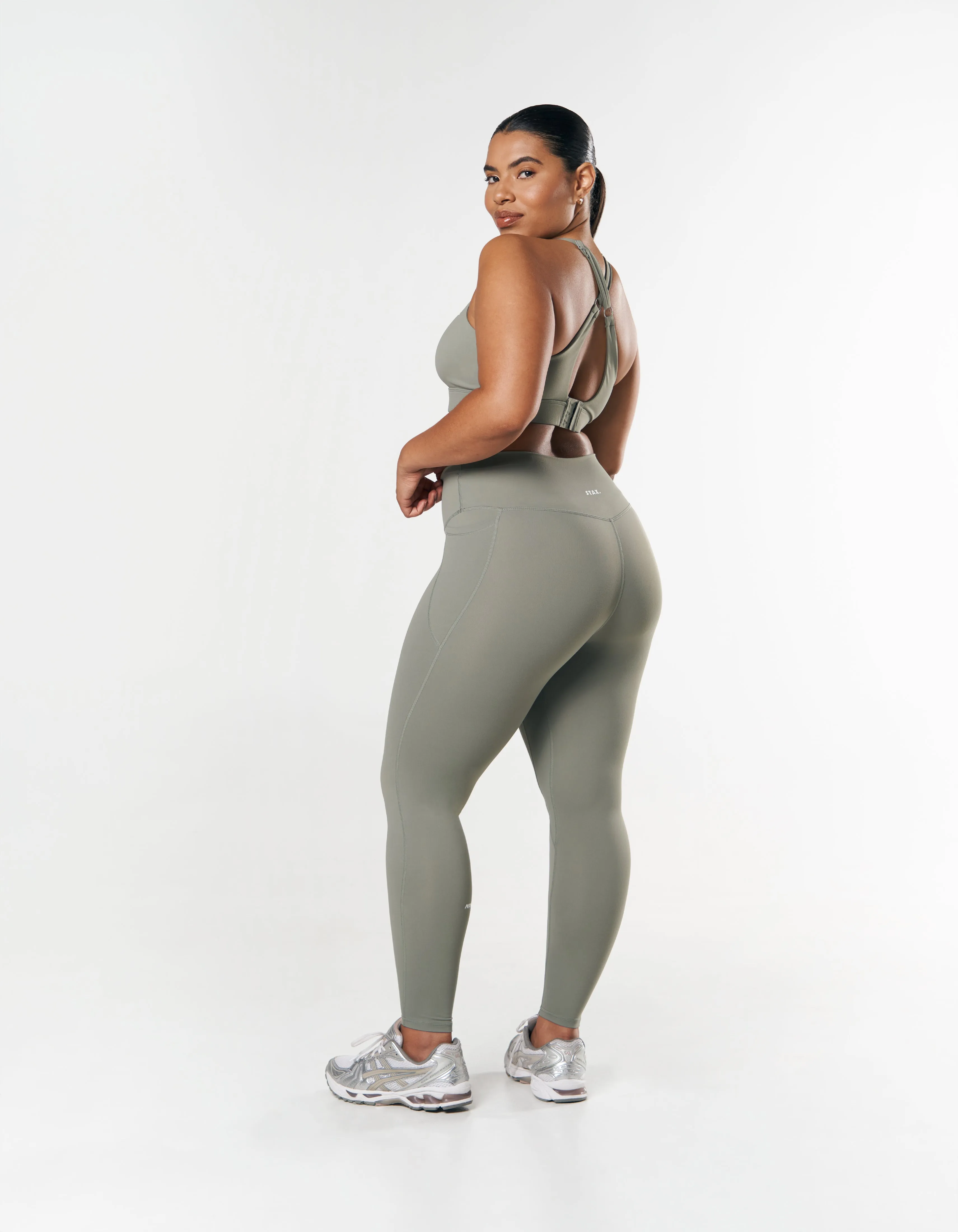 Phone Pocket Full Length Tights NANDEX ™ - Sage