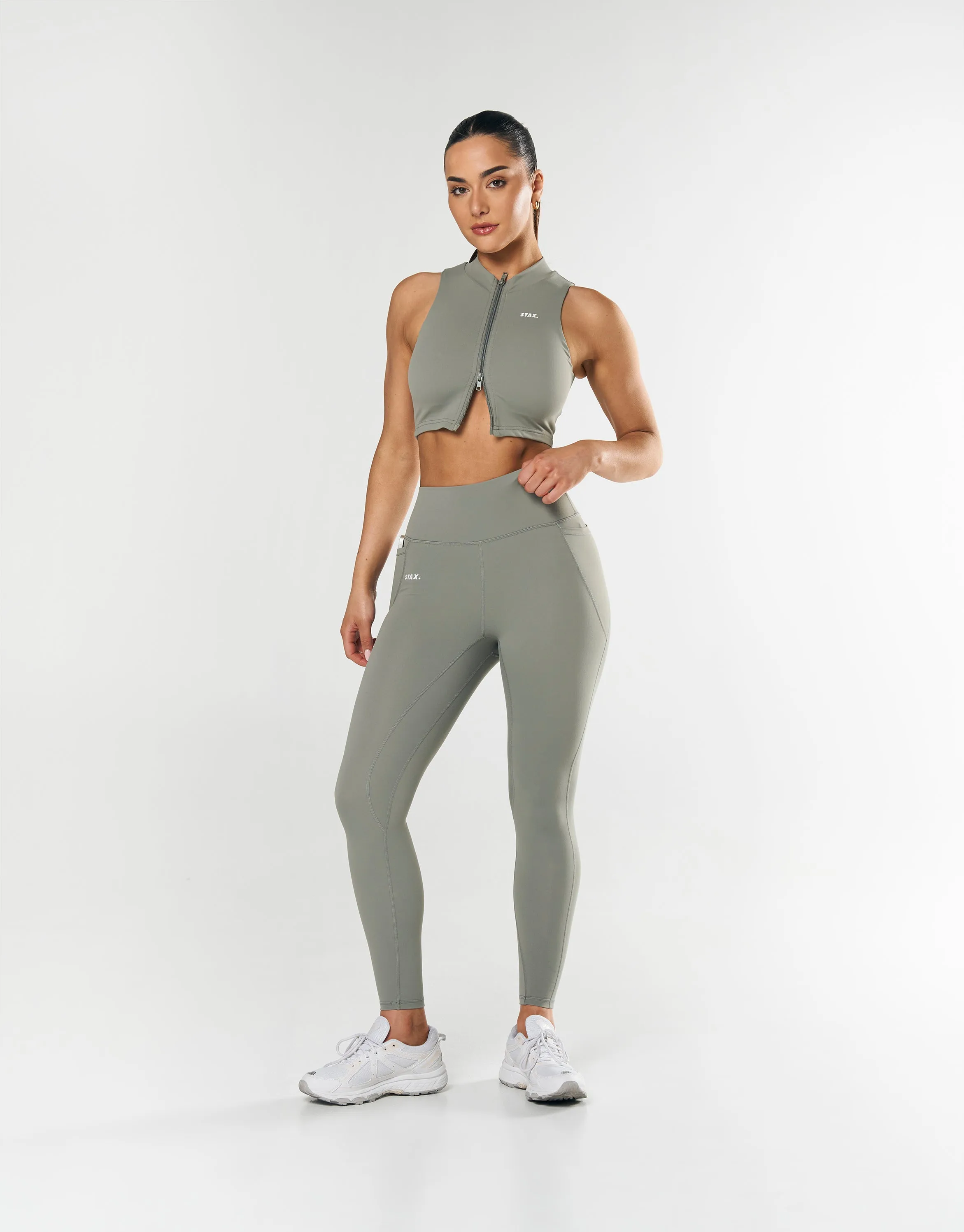 Phone Pocket Full Length Tights NANDEX ™ - Sage