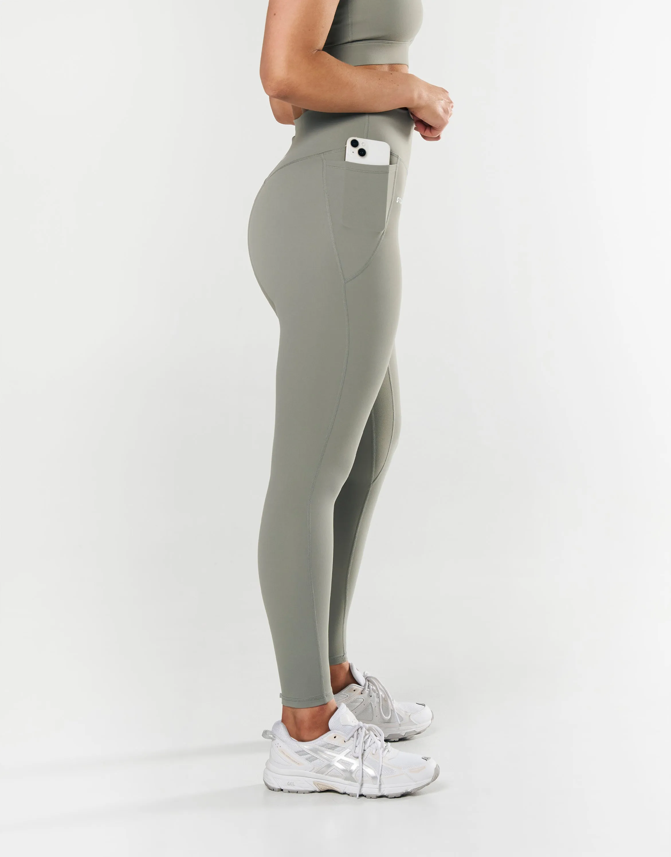 Phone Pocket Full Length Tights NANDEX ™ - Sage