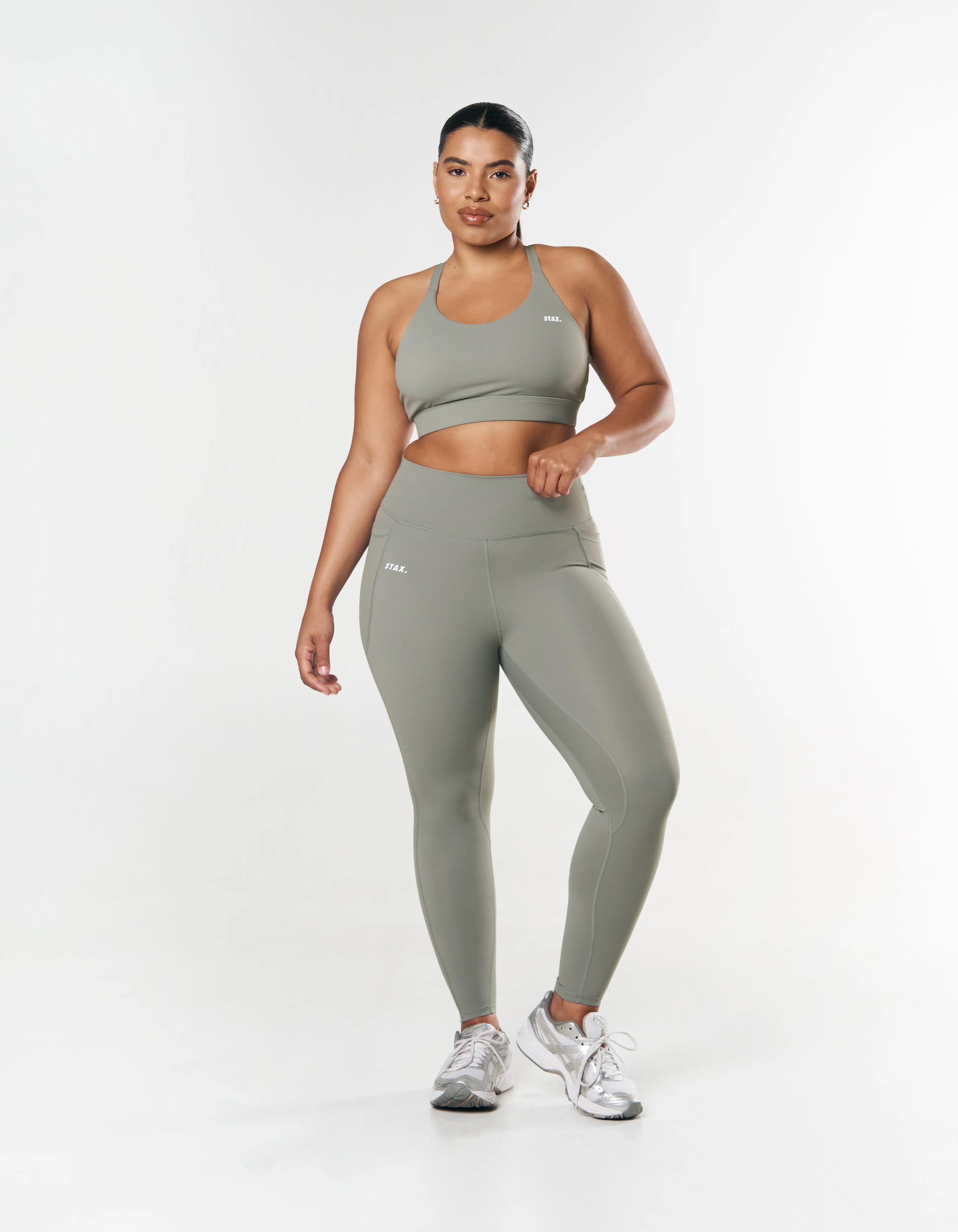 Phone Pocket Full Length Tights NANDEX ™ - Sage