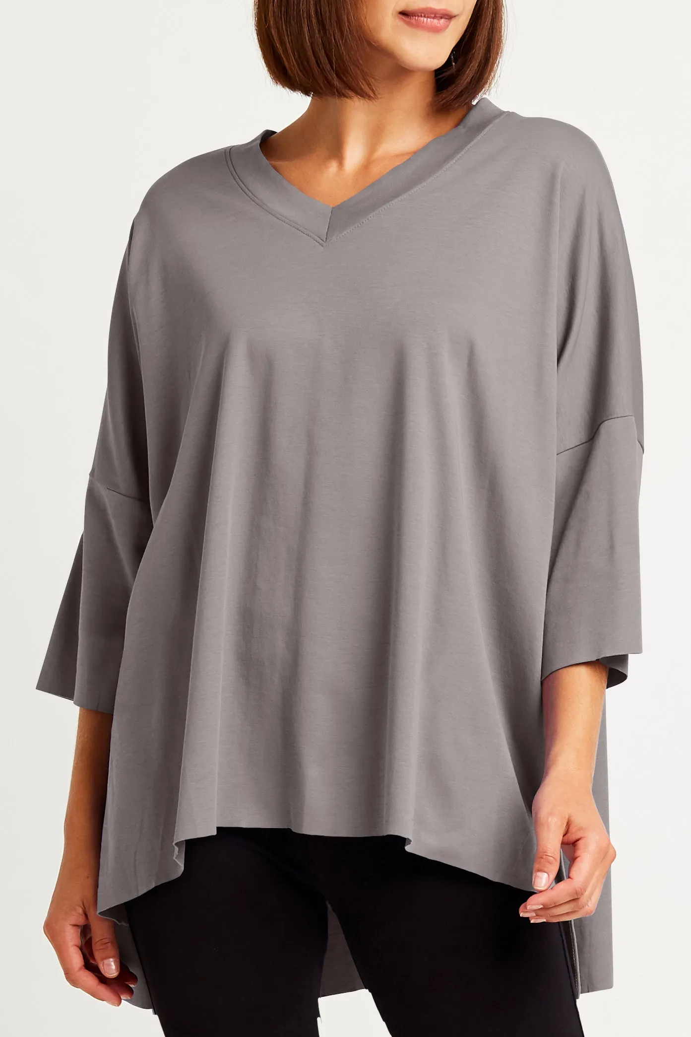 Pima Cotton S/S V Tee