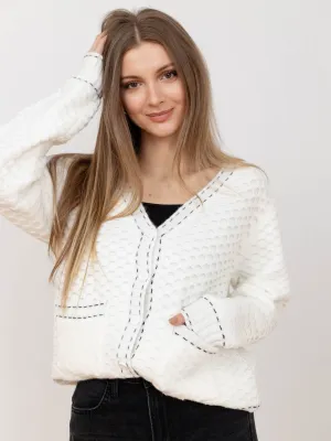 PINCH Contrast Stitch Sweater Cardigan