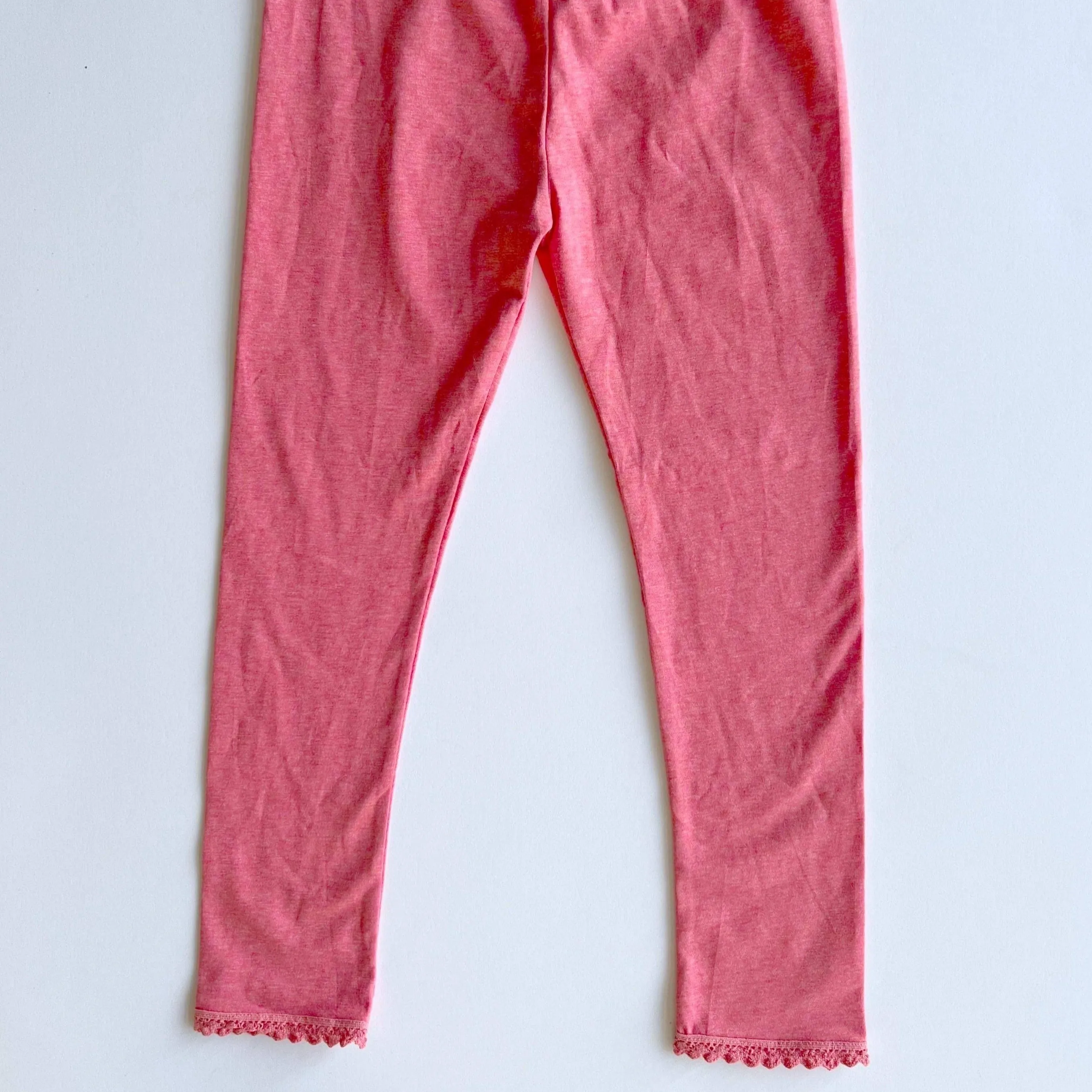 PINK LACE LEGGINGS (COORDINATES WITH THE NAVY FLORAL FALL TUNIC)- size 12 only