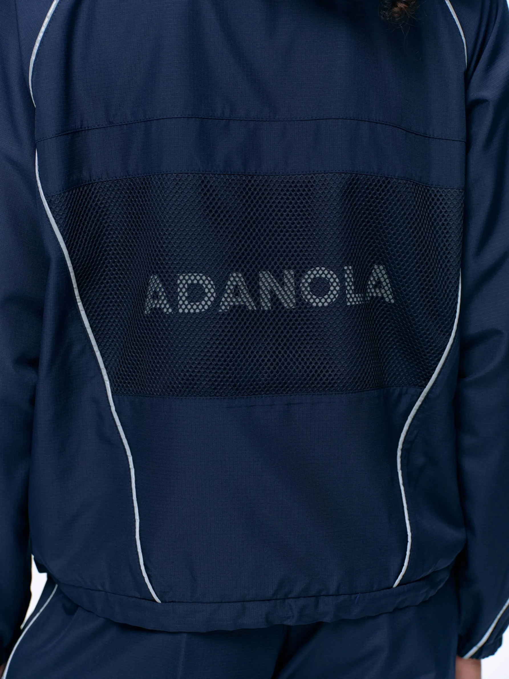 Piping Track Jacket - Navy Blue