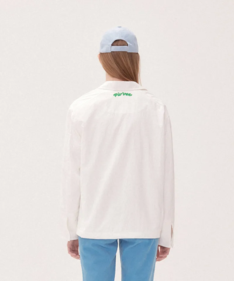 PIV'VEE Windbreaker Jacket - Cloud White