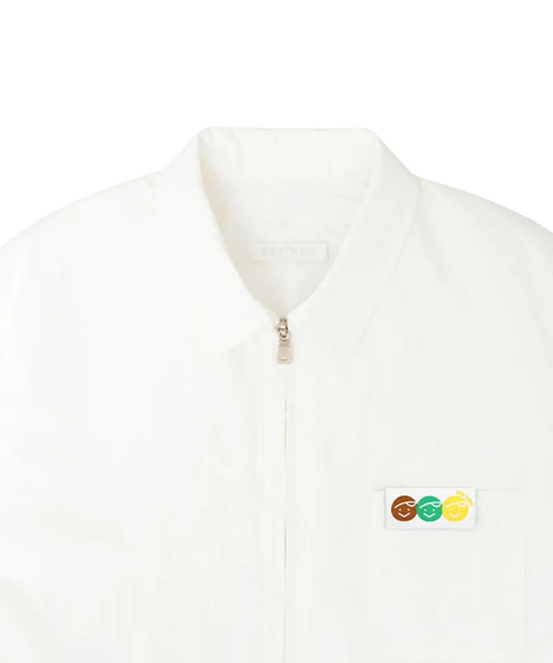 PIV'VEE Windbreaker Jacket - Cloud White