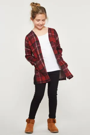Plaid Cardigan