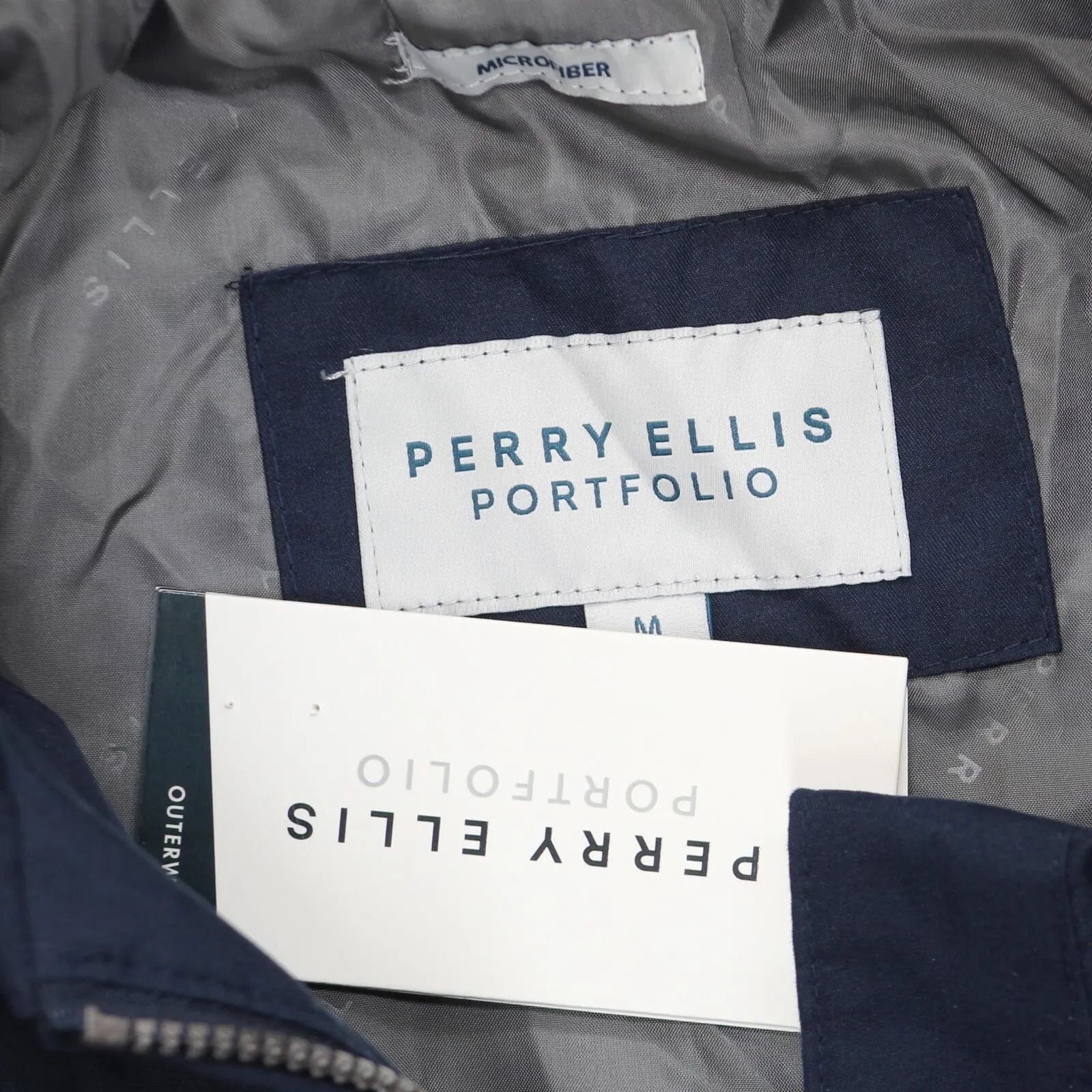 Portfolio by Perry Ellis Men's Microfiber Golf Jacket