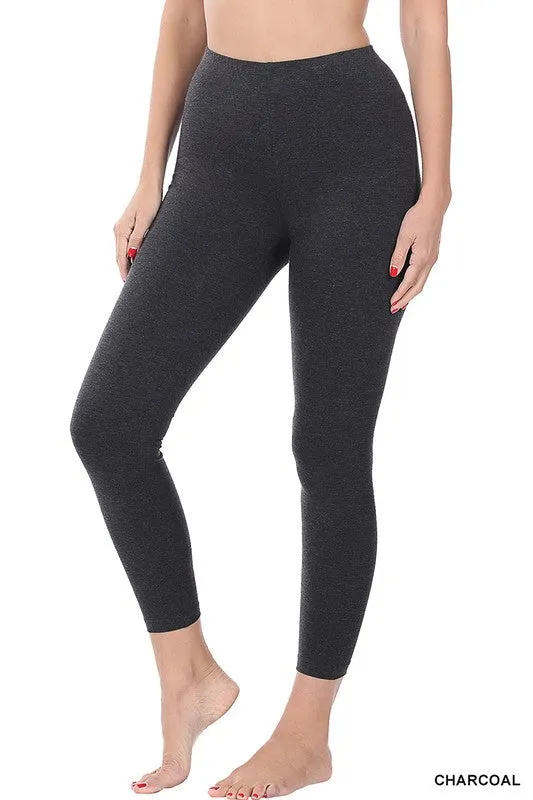 Premium Cotton Full-Length Leggings