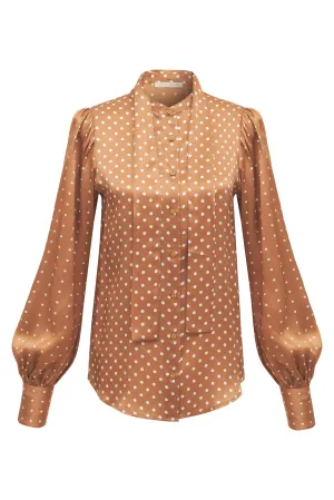 Printed Jocelyn Shirt Camel
