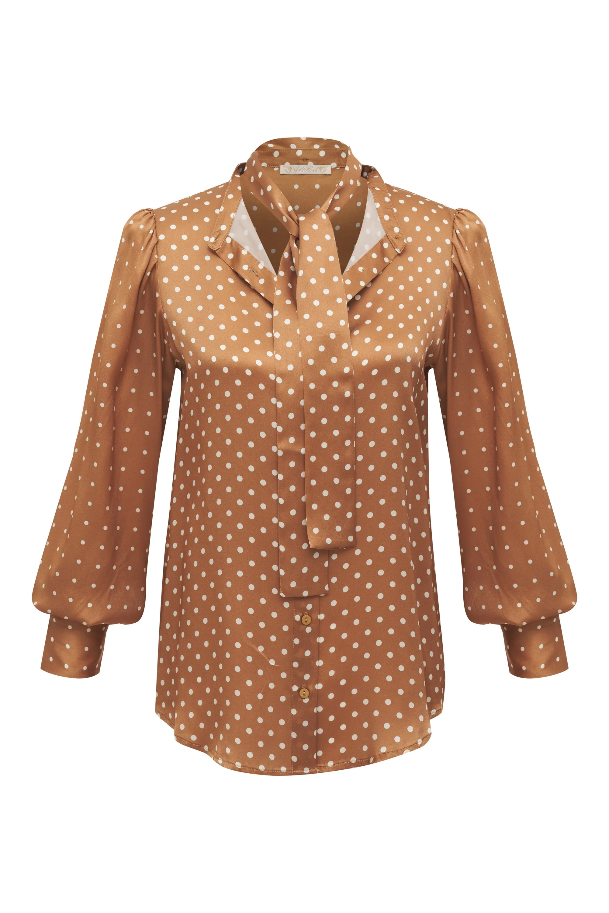 Printed Jocelyn Shirt Camel