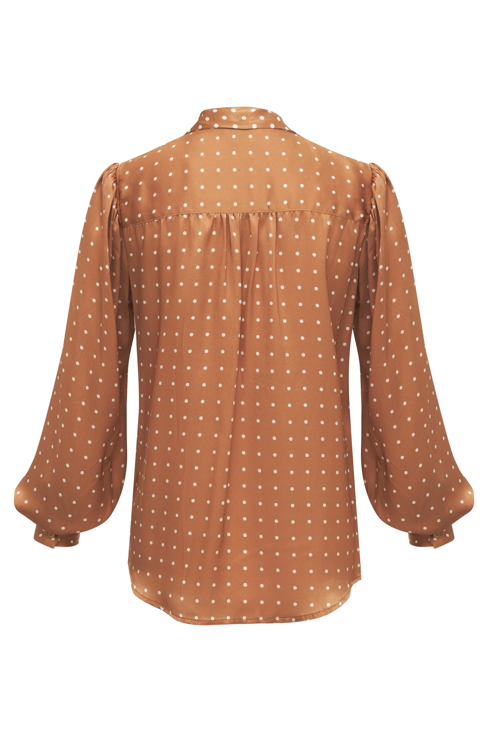 Printed Jocelyn Shirt Camel